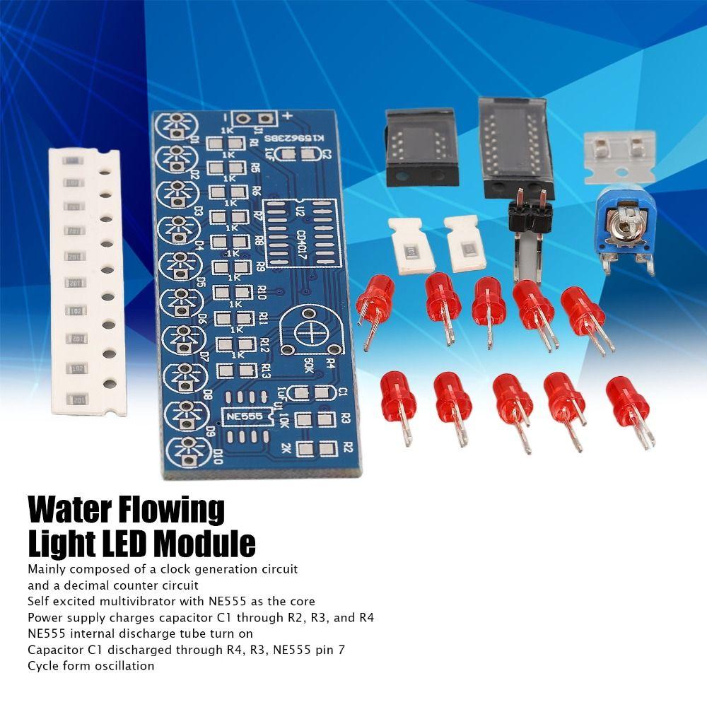 5PCS Loose-parts Kit Water Flowing Light LED Module  Electronic Learning