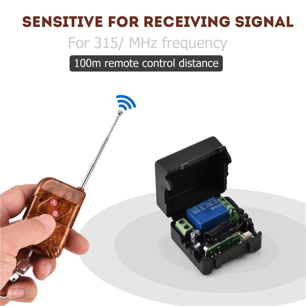DC 12V 10A Single Channel Relay RF Wireless Switch Receiver   Remote Control Transmitter