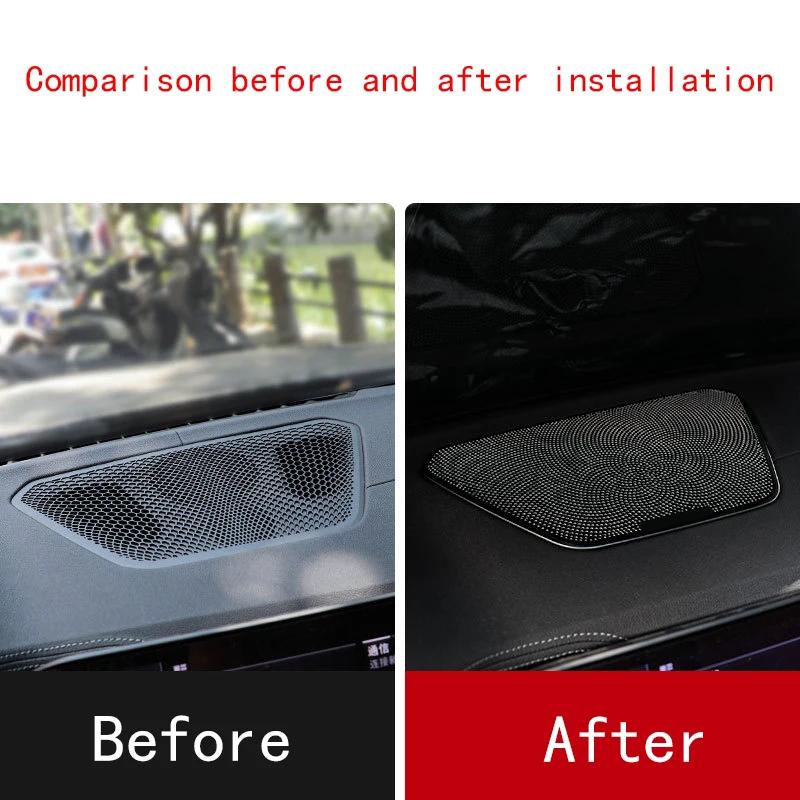 For BMW 3 Series G20 - Steel Speaker Trim Cover Car Door Speakers Stereo Decorate Cover