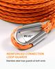 Kolvoii Winch Rope Extension 3/8" X 50' 26.6lb, Synthetic Winch Extension Cable Line for