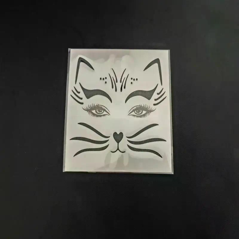 Cat Stickers Animal Face Makeup for Halloween Facial Decoration, Party Decorations, Carnival/Mardi Gras/Masquerade