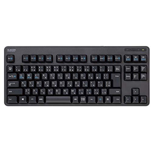 ELECOM Bluetooth Keyboard Membrane Type with Stand Multi-Pairing Compatible iPad Surface Black TK-FBM111BK