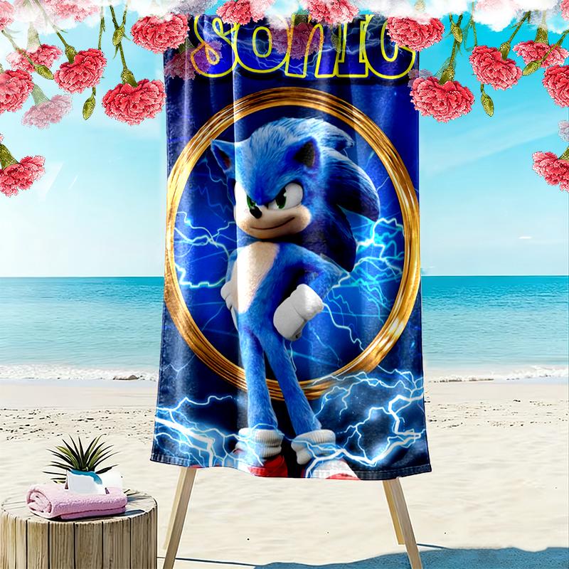 SONIC Beach Towel Perfect for Travel, Outdoor Activities, Swimming, Camping, Hiking