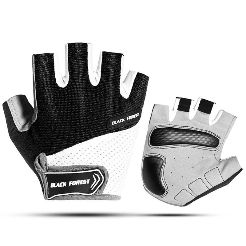 Cycling Anti-slip Half-fingers Gloves Shockproof Nylon Sports Gloves