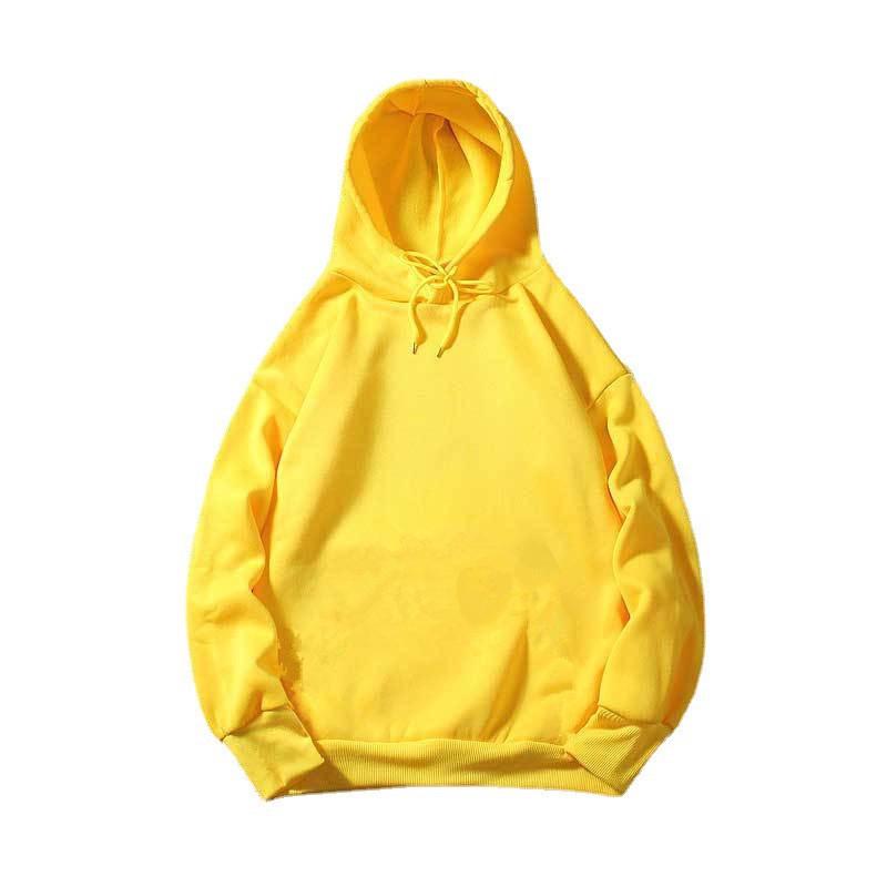 Women's Fleece-Lined Hooded Sweatshirt - Thickened, Loose Fit, Solid Color, Long Sleeve for Autumn/Winter