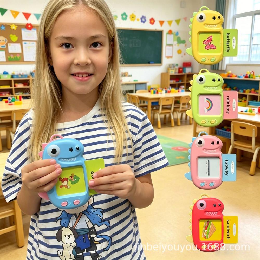 Baby Insert Flash Card Reader Machine, Kids Early Language Learning Educational Reading Toy, Intellectual Development Toy Gift for Toddlers