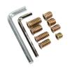 122PCS Metric Threaded Insert Carbon Steel Galvanized Female Male Thread Furniture Bolt for Closet