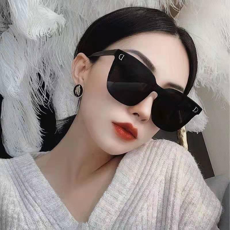 Unisex Korean Fashion Street Style Large Frame Anti-UV Sunglasses