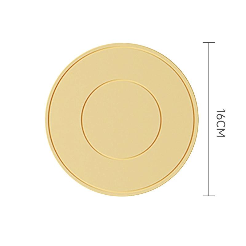 Silicone High Temperature Resistant Thickened Coaster Round Microwave Silicone Soft Placemat Insulation Pad Kitchen Tools