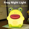 Cute Dimmable Nursery Nightlight Rechargeable Bedside Table Lamp Silicone Frog Night Lamp  Bedrooms