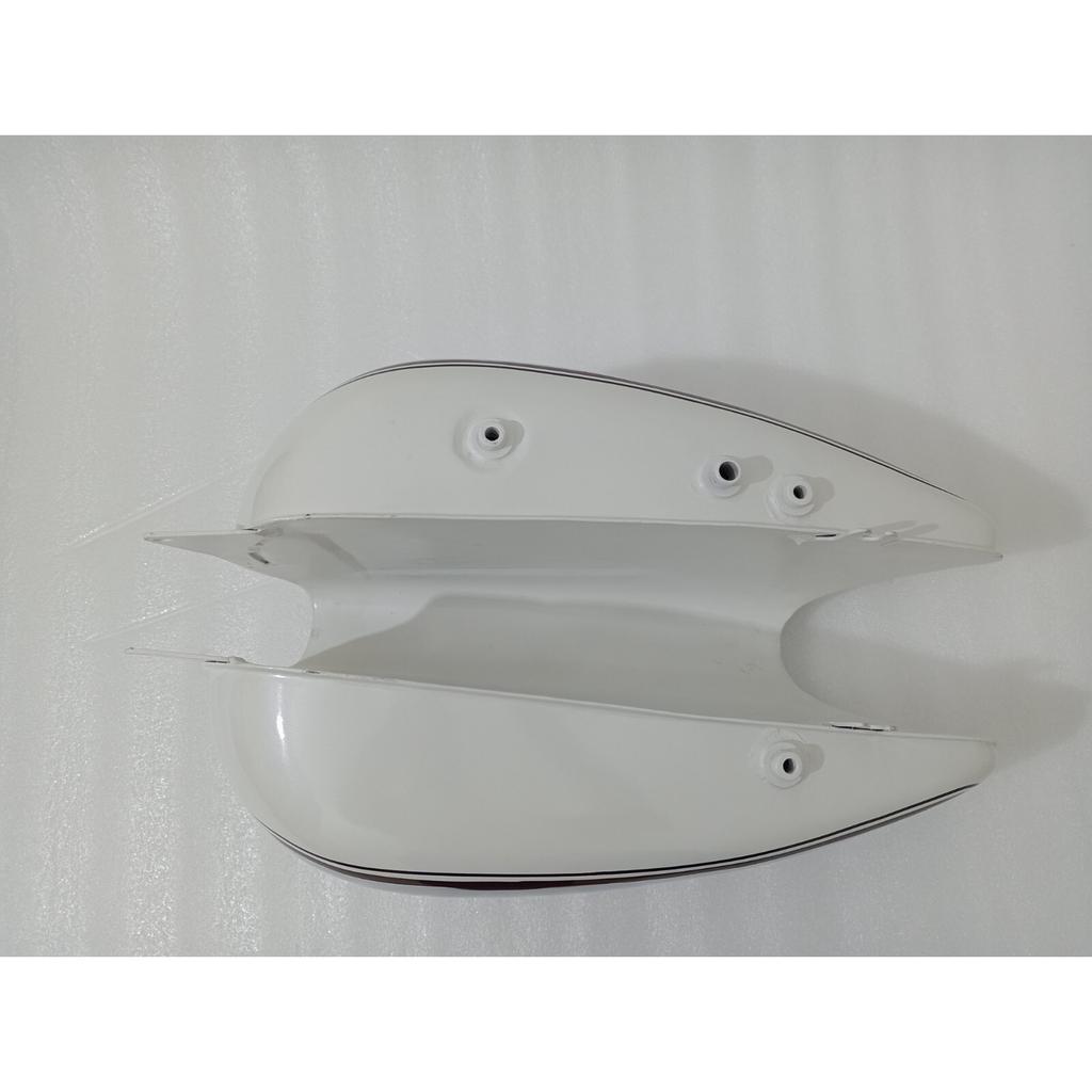 PUCH 250 TF 1952 250Cc White & Chrome Steel Petrol Fuel Tank With Cap |Fit For