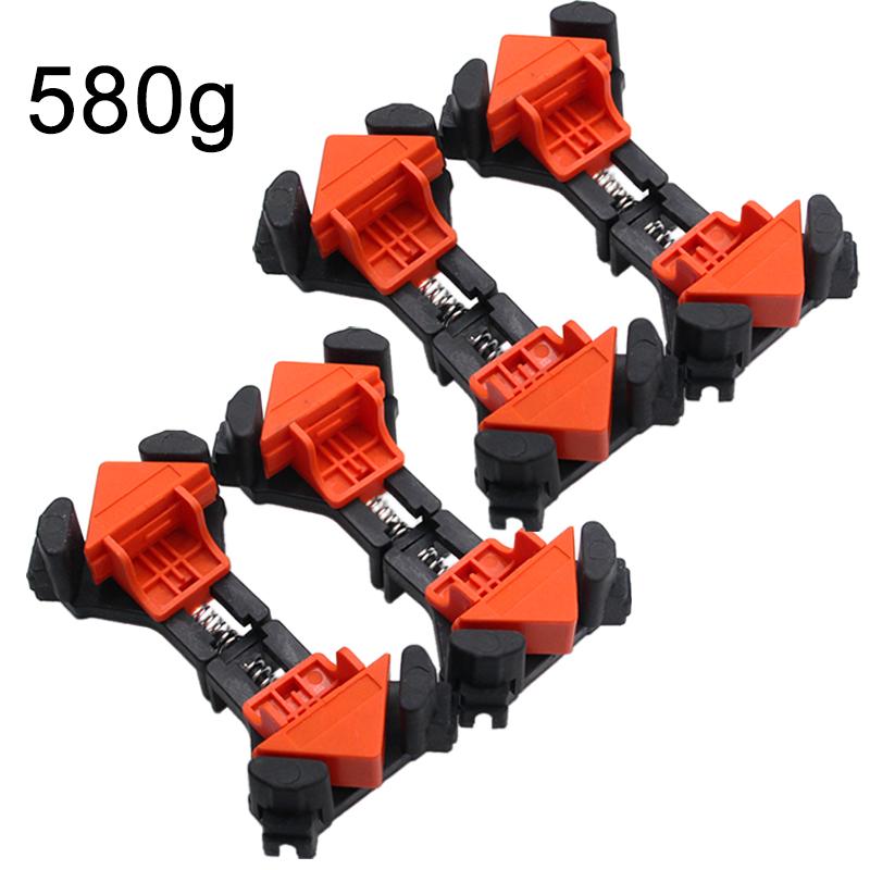4pc/8pc Portable Right Angle Woodworking Clamp Spring Clamping Woodworking 90 Degree Locator Electric Tool Accessory Set