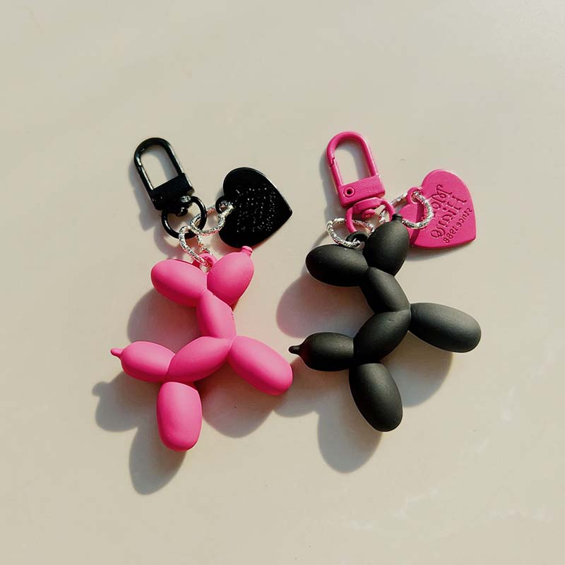 Portachiavi Ciondolo Cane Palloncino Gelatina Carino Catena Portachiavi Cane Cartone Animato - Adorabile accessorio gioiello regalo per chiavi unisex
