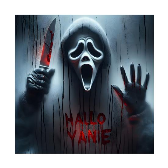 

Жуткие наклейки на окна на Хэллоуин Ужасный кричащий призрак силуэт Наклейка на окно Жуткая кровь