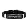 ID Wristband Family Friendship Bracelet Cross Design Christian Bracelet  Christian Gifts