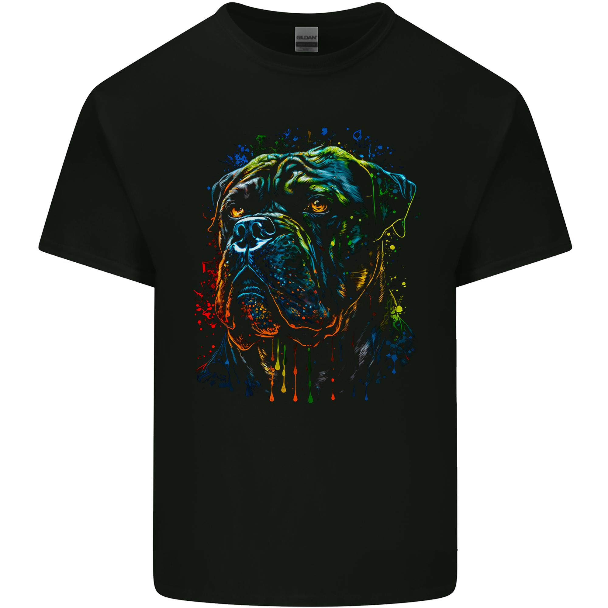 A Colourful Cane Corso Dog Unisexs Light Cotton TShirt S