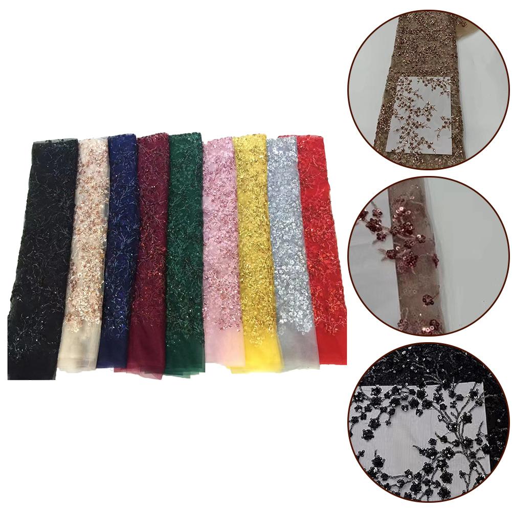 Creative Sequins Net Lace Fabric for Dresses Skirts and More Exquisite Design Perfect for Various Sewing Needs