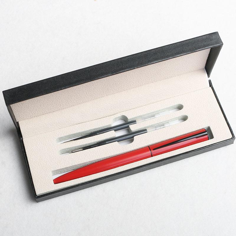 Three-Color Business Gift Gift Box Set, Signature Pen, Black High-End Gift Box, Gift Ballpoint Pen, Pen Box, Orb Pen.