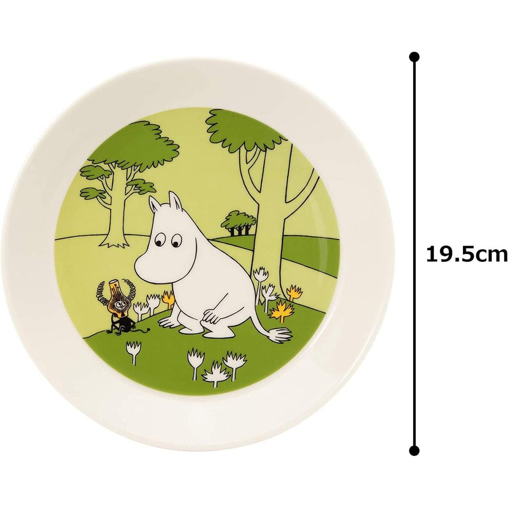 [Officially Imported] Moomin by ARABIA Plate, 19cm, Classic Moomin Green, 1027441