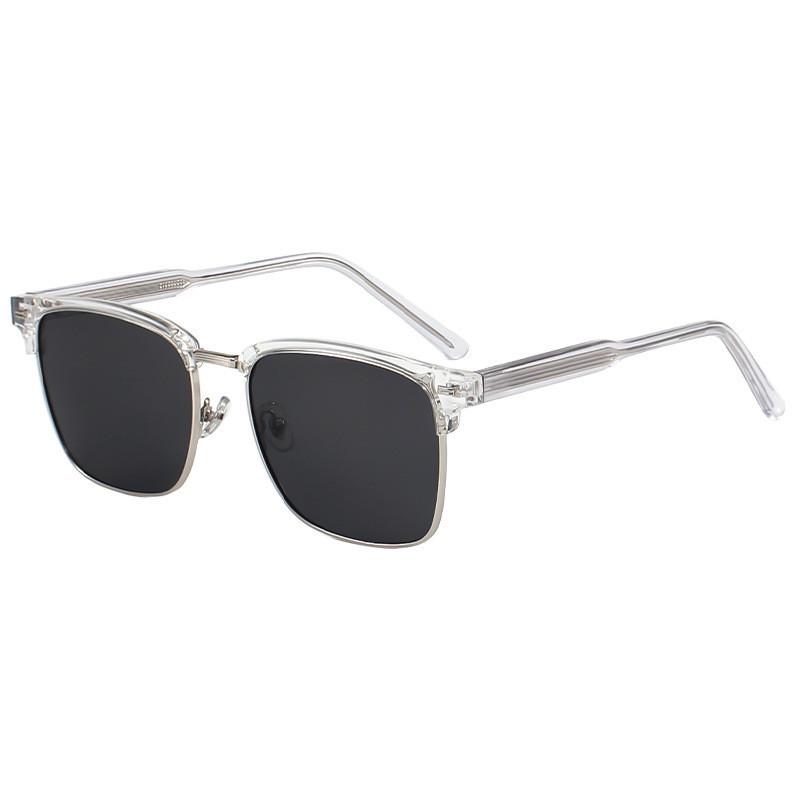 P28166 New Korean Style Square Frame Polarized Sunglasses Fashionable Street Style Men And Women s Sunnies StyleF