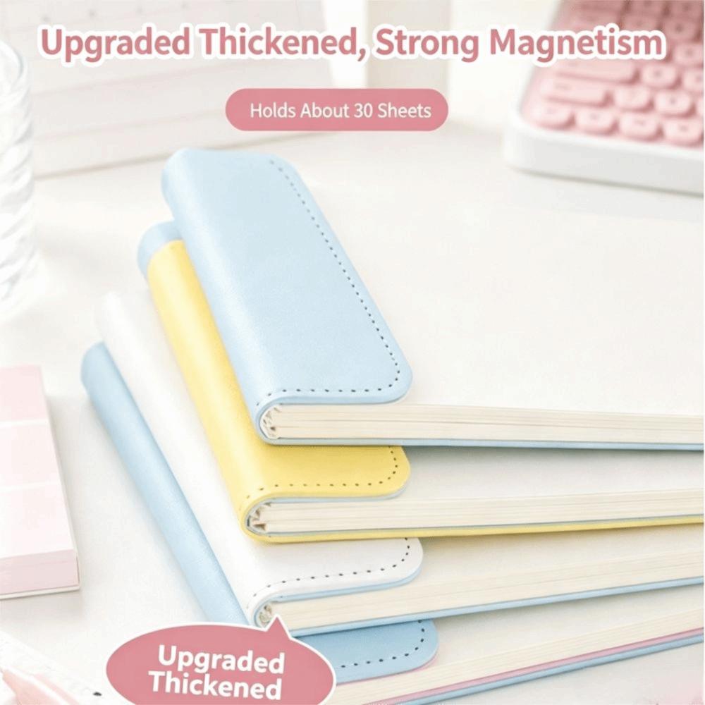 A4 size Leather Clipboard Contrast Color Widening Design Clipboard Folder Double Clip PU Leather Writing Pad Test Paper Holder