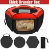 Chick Brooder Box Oxford Cloth Foldable Chicken Brooder with Storage Bag Double Door Chicken Starter Kit for Cats Dogs Rabbits