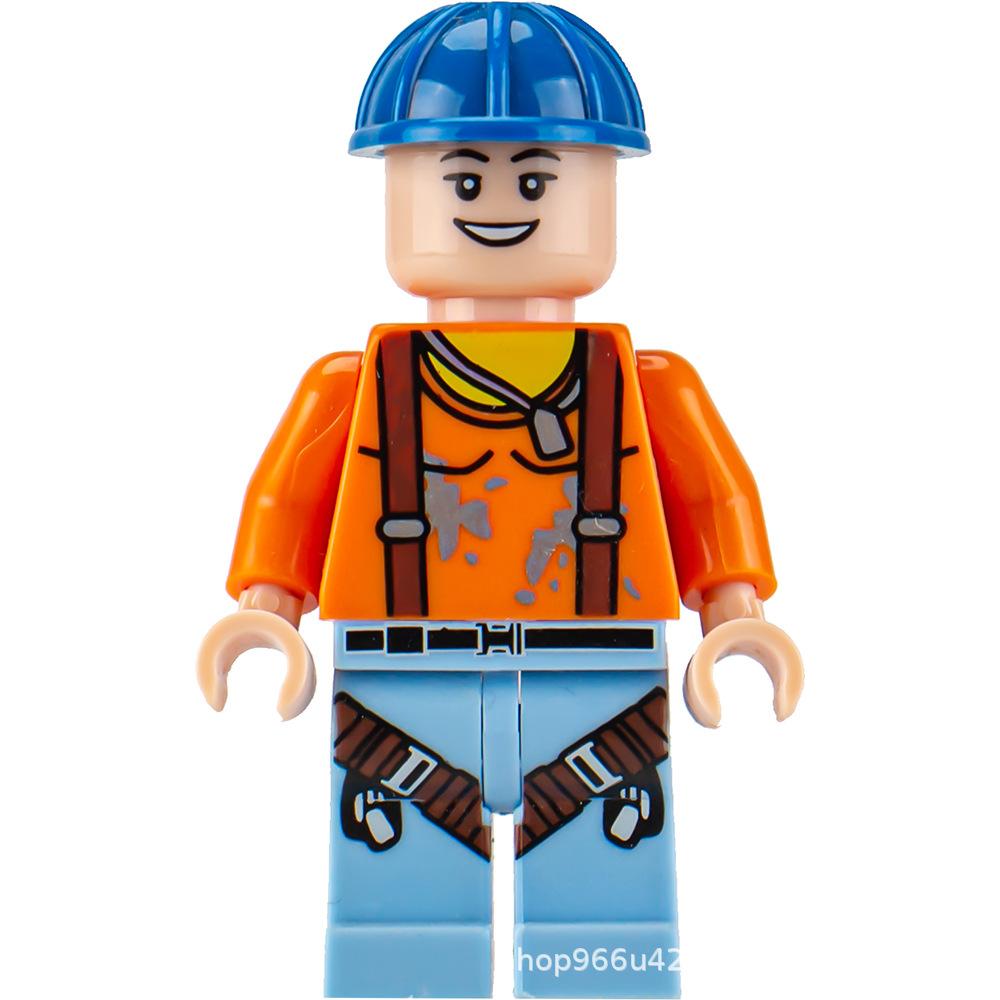 City Professional Engineer Firefighter Doll Building Block