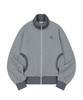 Oddstudio Sporty Waffle Round Pocket Zip-Up - Melange Gray