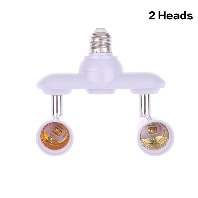 2/3 In 1 E26 E27 To E26 E27 Screw Led Lamp Bulb Base Splitter 1 To 2/3 E27 Light Socket Holder Adapter Extender