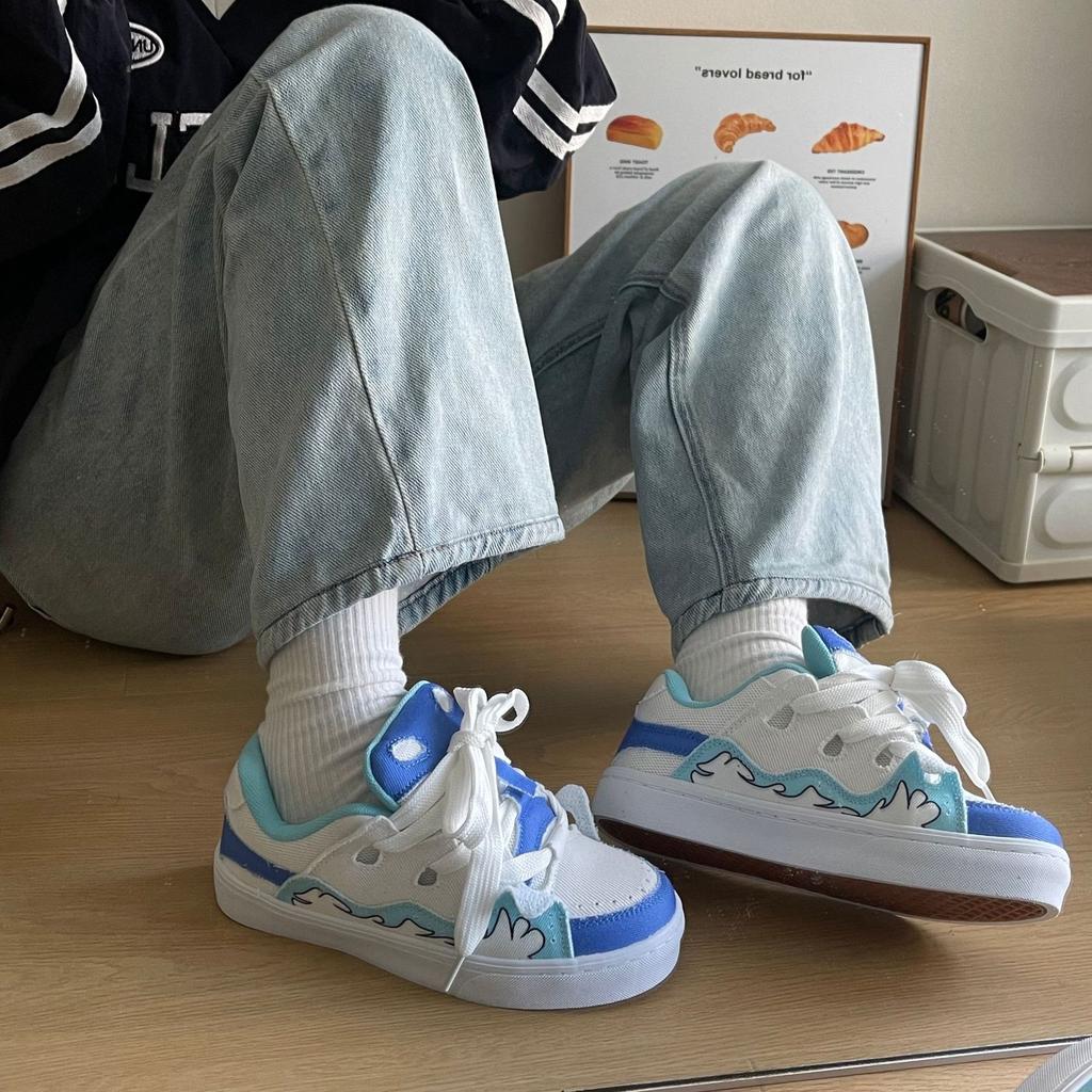 Herbst ins Hong Kong Stil Paar lässige Segeltuchschuhe schick Nische Student atmungsaktive Sneaker