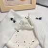 A Pair of Mid Length Socks, Trendy for Both Men and Women, Magnetic Attraction, Super Personality, 3D Dolls, Black and White Ero