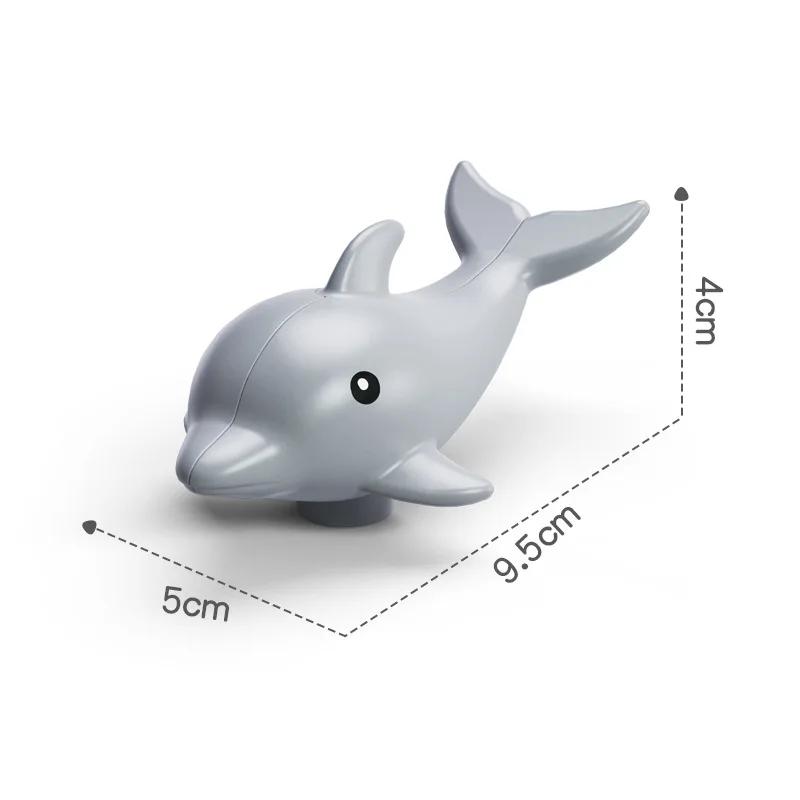 Big Building Blocks Zoo Animal Figure Accessories Frog Snail Dog Comptatible Large Bricks Children Kids Assembly Toys Party Gift