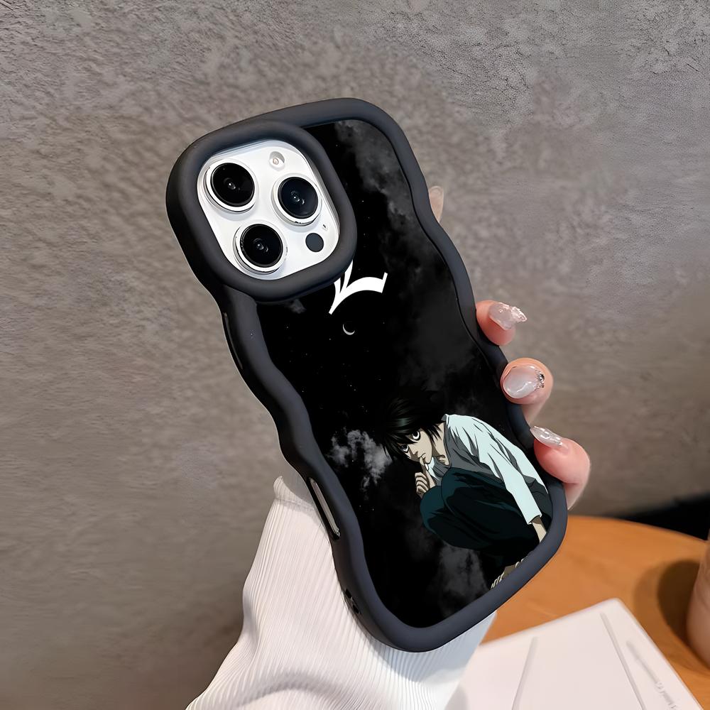 

Чехол для мобильного телефона Death Note L Lawliet для iPhone 17 16 15 14 13 12 11 Air Pro Max Plus Цветной чехол из ТПУ с волнистым краем iPhone 16 Plus