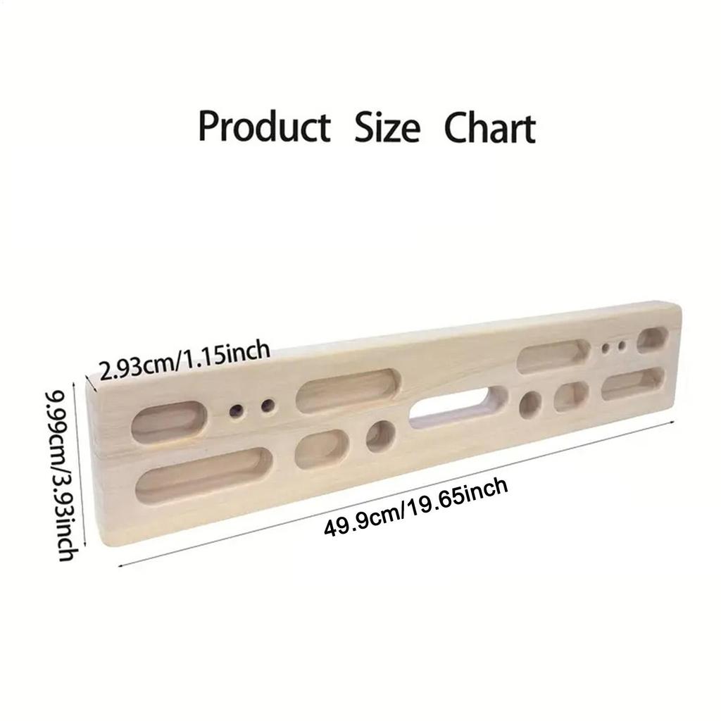 Kletterfingerboard Holz-Hangboard mit Seil Hängebrett Kletterboard Kletter-Hangboard für Indoor-Outdoor-Athleten Kletterer