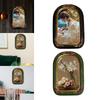 Retro Polyresin Picture Display Frame Wall Hanging Photo Gallery Art Home Decor Inner Frame 13Cmx20cm Decoration Easily Install