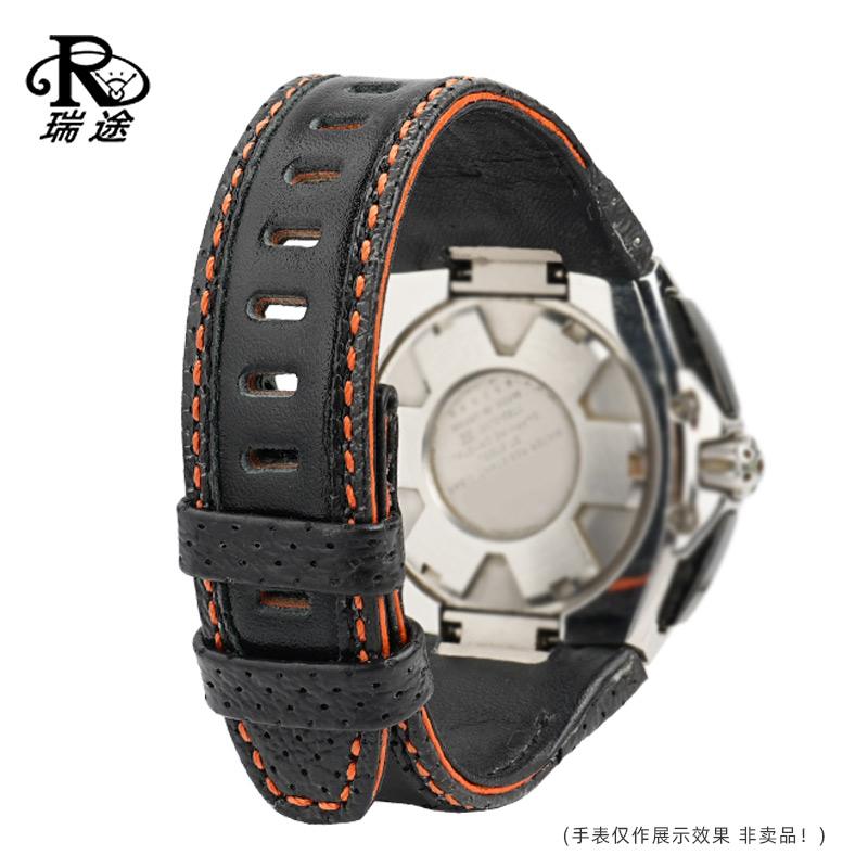 For Seiko Sportura SNAD23J2 SNAE07 SPC047 Cowhide Notched Watchband genuine leather Watch chain Wristband Bracelet Accessories