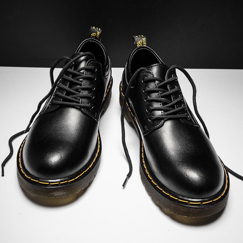 Spring And Summer Tooling Men'S Shoes Low-Top Big-Headed Martin Boots Genuine Leather Casual Men'S Retro Shoes