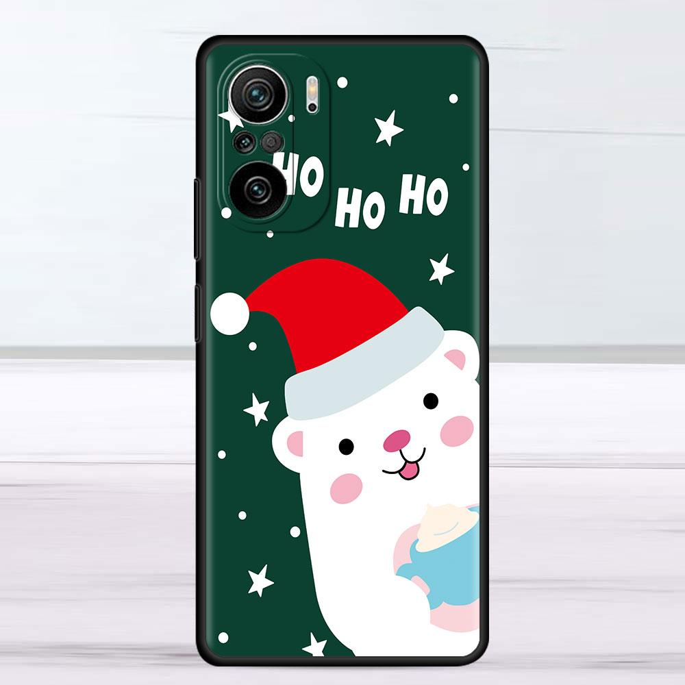 Snowman Christmas Case For Xiaomi Redmi Note 11 10 9S 9 K40 Pro 7 8 9A 9C 8T 9T 10C 10Pro Silicone Phone Shell