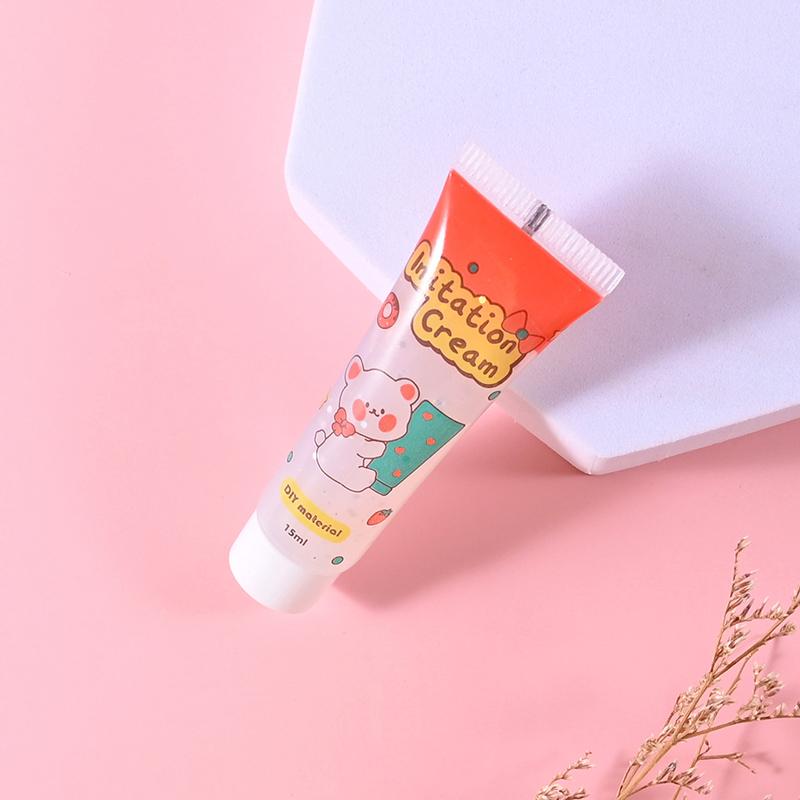 

15 мл DIY имитация прозрачного флуоресцентного кристалла желе крем клей для мобильного телефона декоративная смола ремесло мягкий глинистый материал белый