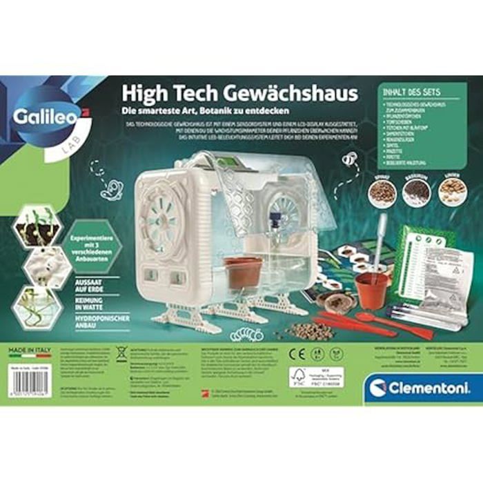 Clementoni Clementoni 59406 Galileo Lab Serre Haute Technologie – Boîte d'expérimentation & Jouets pour Enfants à partir de 8 Ans