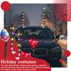 Christmas Reindeer Antlers Car Kit Holiday Decoration With LED Lights Reindeer Car Kit For Holiday Van Party Seasonal