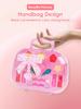 Girl Makeup Bag, Makeup Toy Princess Washable Pretend Play Makeup Set Toy Children's Beauty Small Handbag Toy