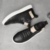 Scarpe da Uomo alla Moda in Vera Pelle Sneakers Stivali da Uomo Moda Casual Stivaletti alla Caviglia Uomo Scarpe con Zeppa per Uomo Scarpe di Lusso di Design