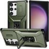 Samsung Galaxy S23 Ultra Case, Slide Lens Lid, Green