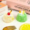 Cute Lovely Simulation Dessert Cake Squeeze Toy Soft Elastic Cake Toys Elastic Slow Rebound Squeeze Stress Relief Toys