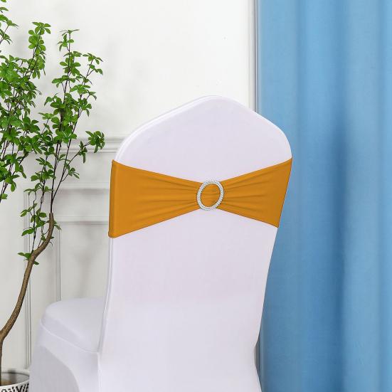 10Pcs Chair Back Flower Elastic Wrinkle-Resistant Chair Cover No-tie Chair Back Sleeve Hotels Weddings Decor