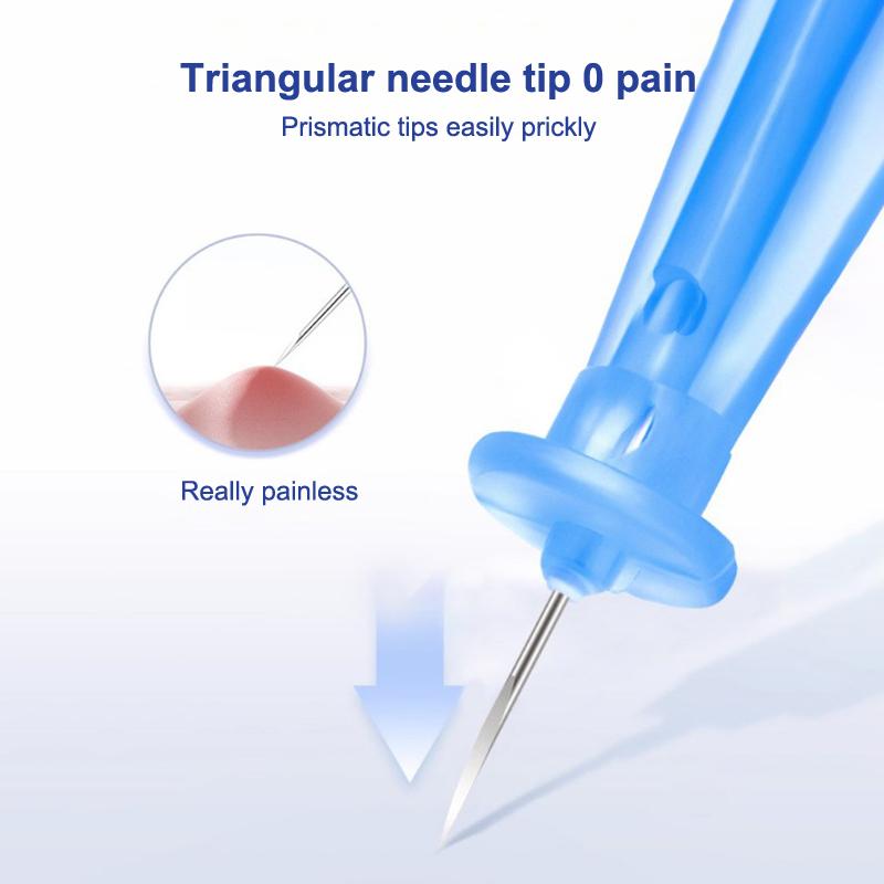 

50 шт. Одноразовые иглы для удаления акне и прыщей для акне, белых угрей, закрытых комедонов, профессиональные стерильные прозрачные иглы для акне