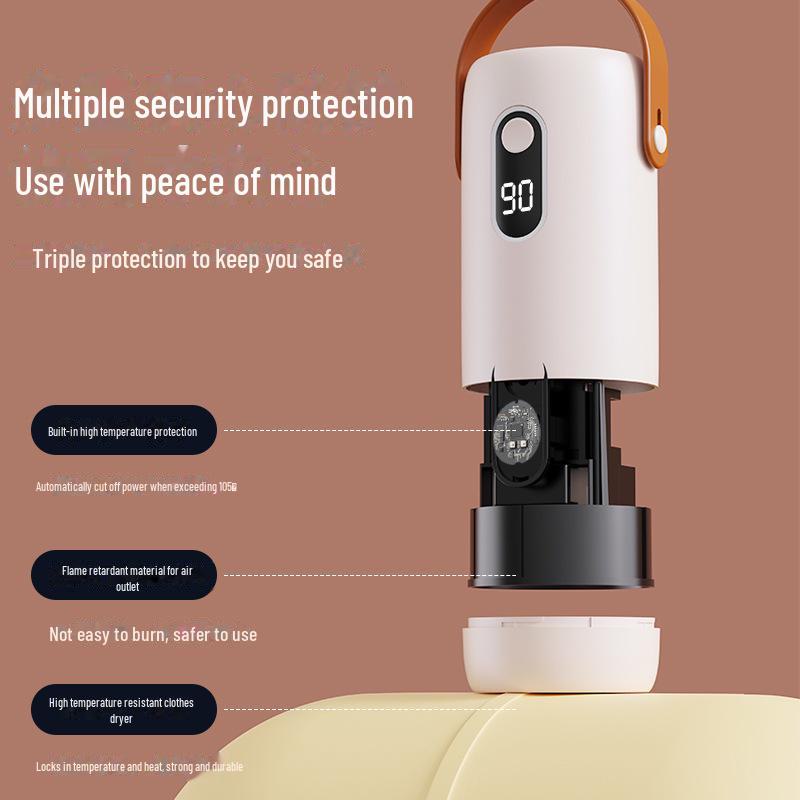 Mini Foldable Intelligent Dryer for Baby Clothes: Quick-Drying and Disinfection, Compact Household Storage Solution