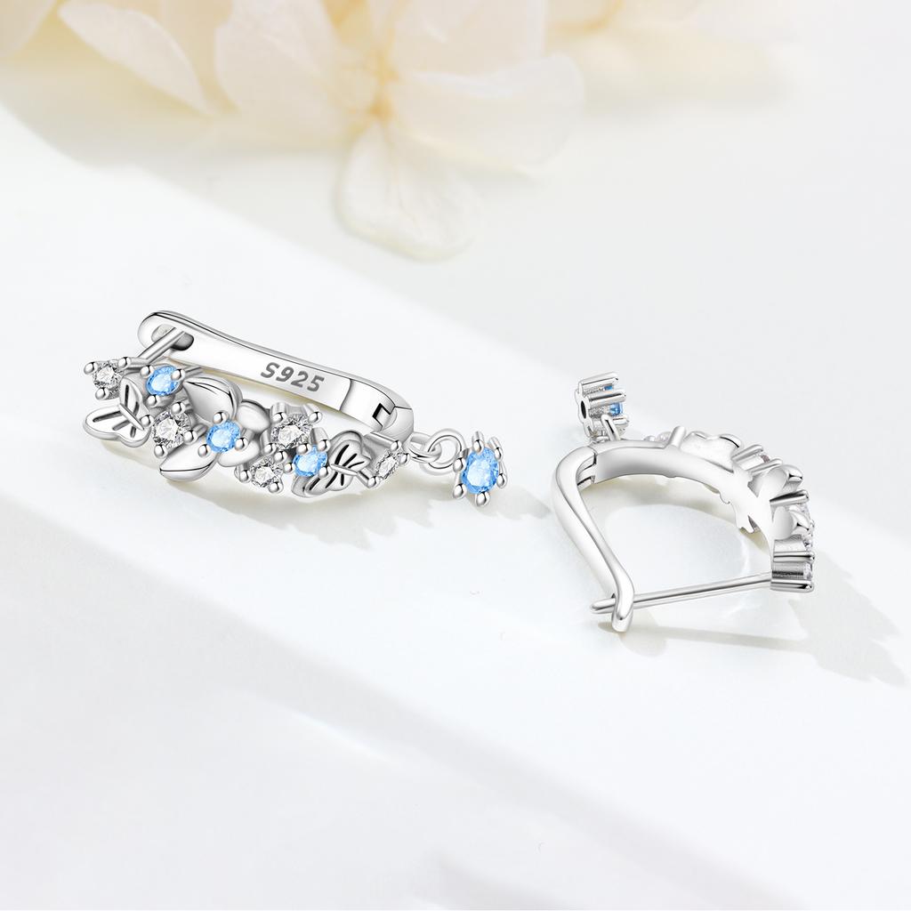 Orstarry 925 Silver Butterfly Fluttering Insect Earrings Original Jewelry Drop Earrings Jewelry Party Anniversary Gifts