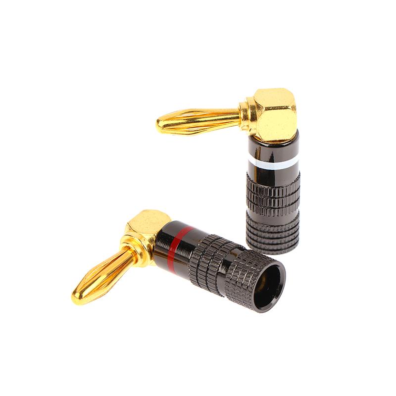 1Pcs Banana Plug Connector 4Mm Audio Video Speaker Adapter Banana Connectors Gold-Plated Banana Jack No Welding